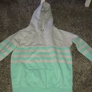 ZINE Gray + Mint Hoodie